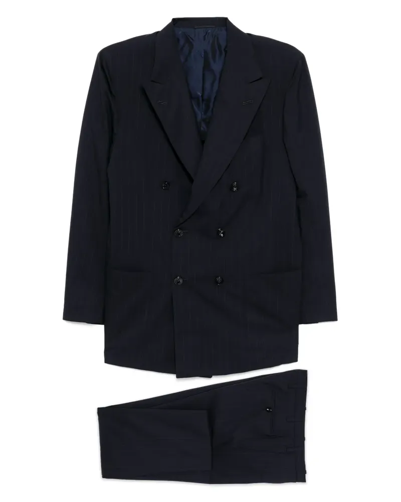 Kiton Anzug mit Nadelstreifen - Blau Blau