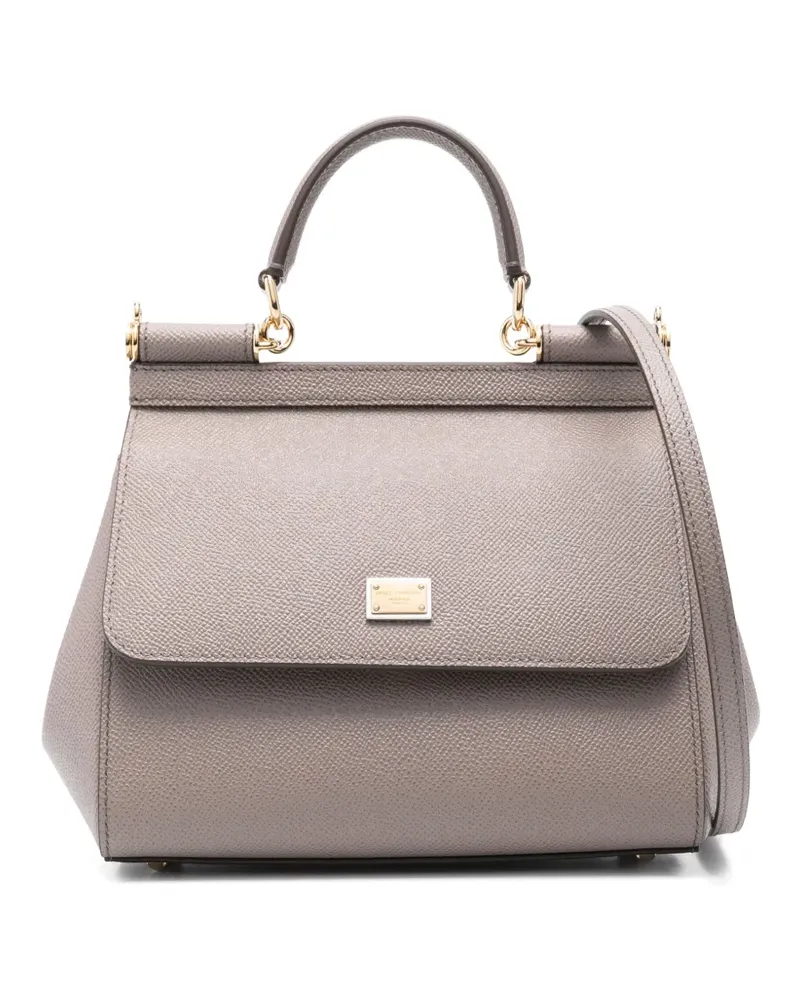 Dolce & Gabbana Handtasche aus Leder - Braun Braun