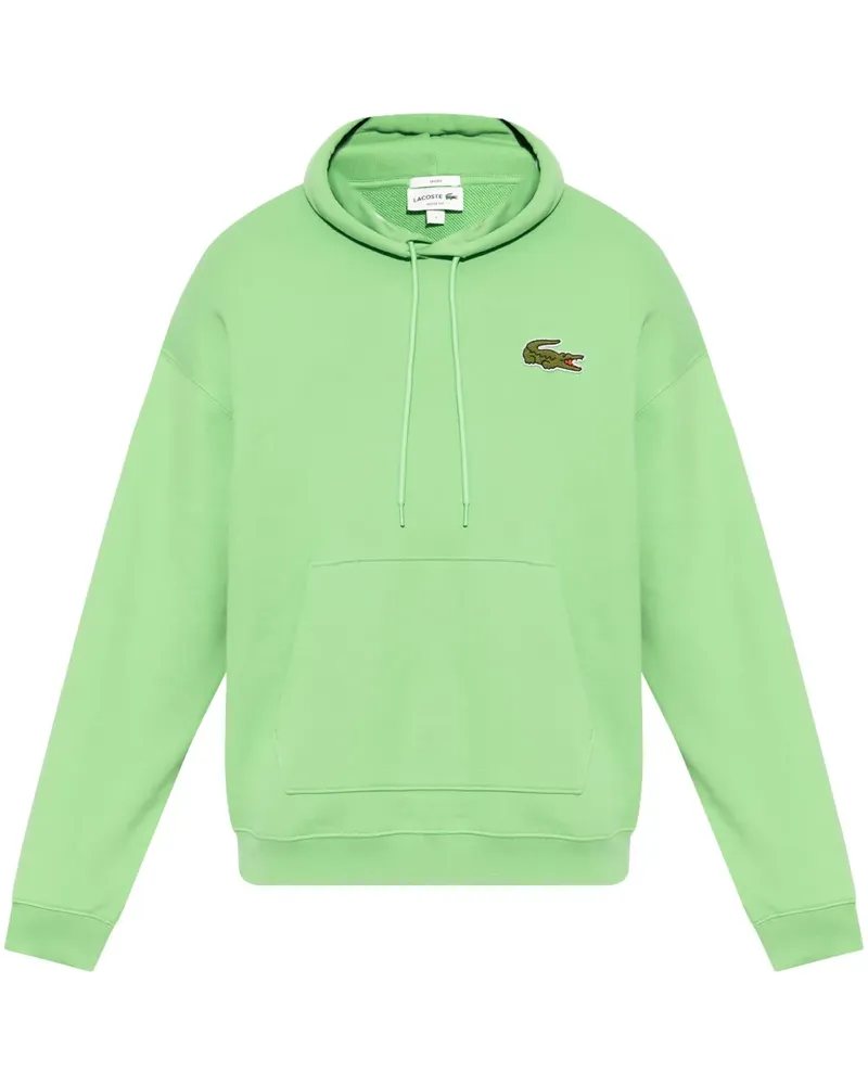 Lacoste Hoodie mit Logo-Applikation - Grün Grün