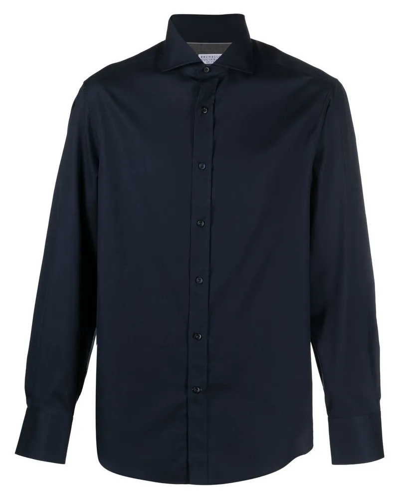 Brunello Cucinelli Klassisches Hemd - Blau Blau