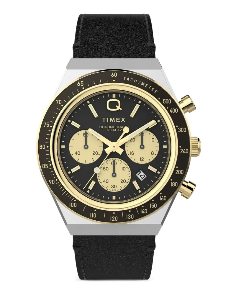 Timex Q  Chronograph 40mm watch - Schwarz Schwarz