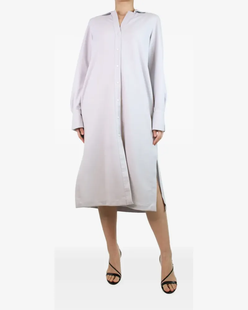 Bamford long-sleeve shirt dress - Grau Grau
