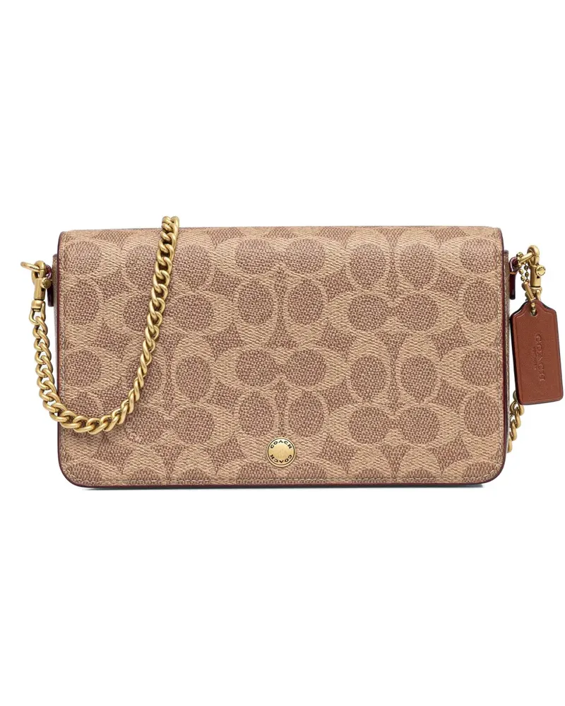 Coach Mila Umhängetasche mit Kettenriemen - Nude Nude