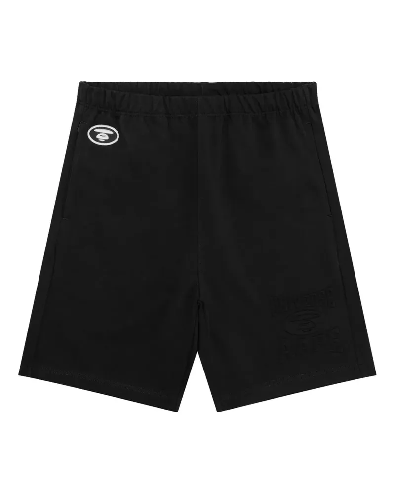 BAPE Shorts mit Logo-Patch - Schwarz Schwarz