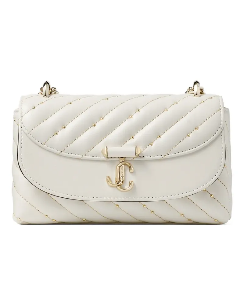 Jimmy Choo small Curve quilted-leather crossbody bag - Weiß Weiß