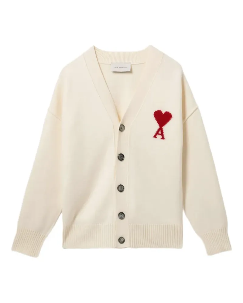 AMI Paris Ami de Coeur cardigan - Nude Nude