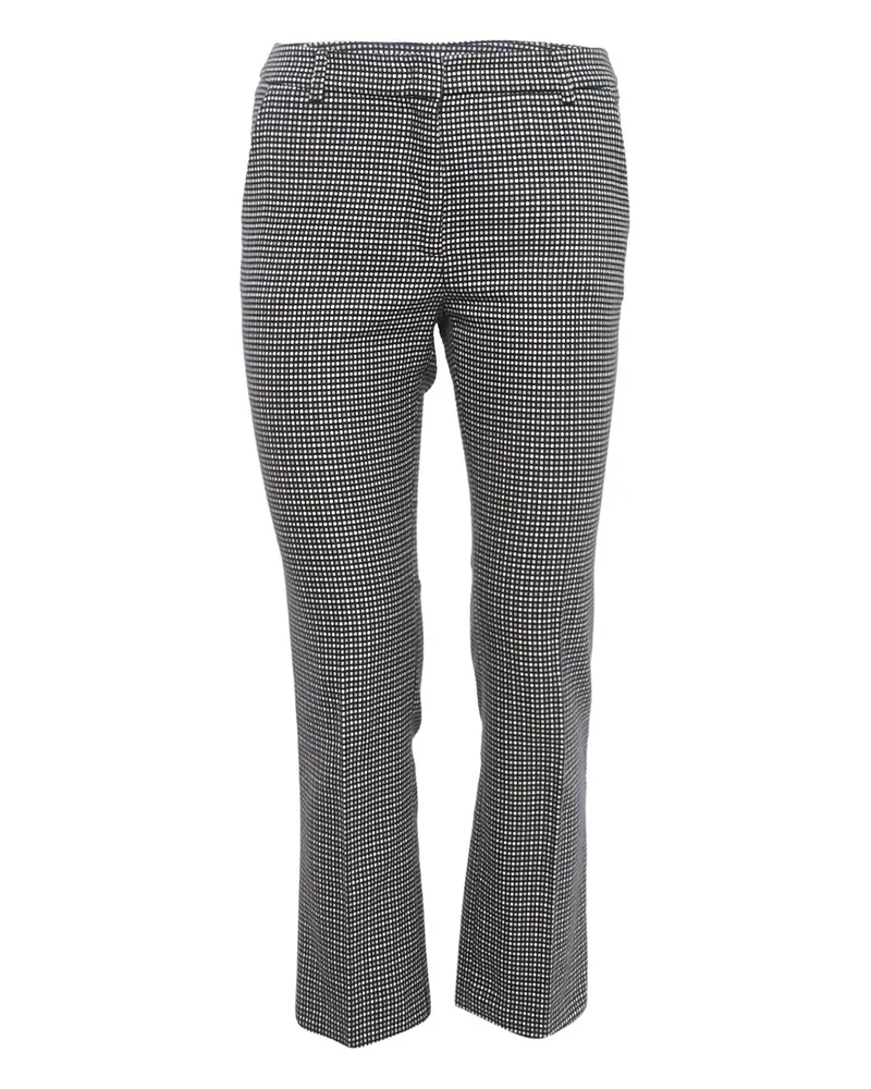 Max Mara Gepunktete Seidenhose - Blau Blau