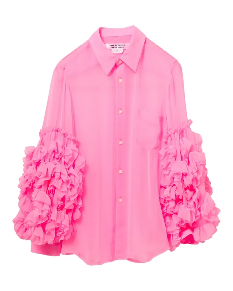 Comme des Garçons Hemd mit Rüschen - Rosa Rosa