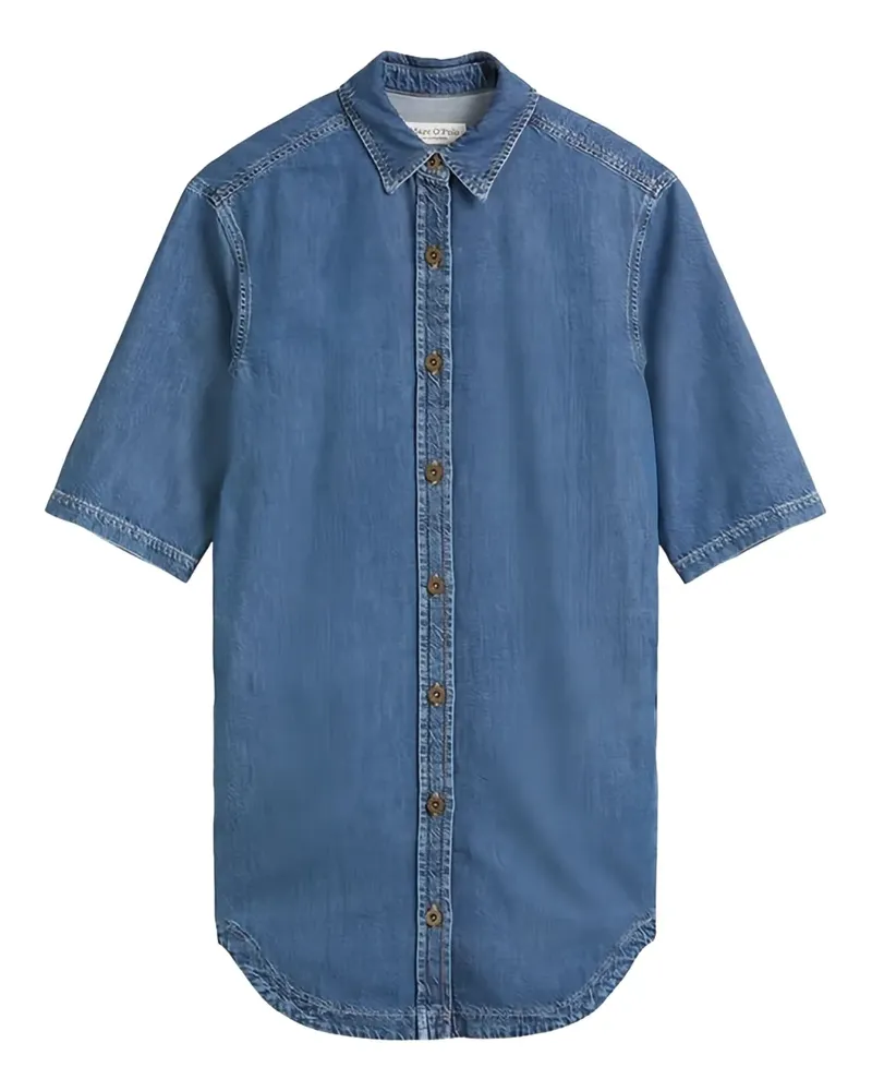Marc O'Polo Jeanshemdkleid mit Knöpfen - Blau Blau