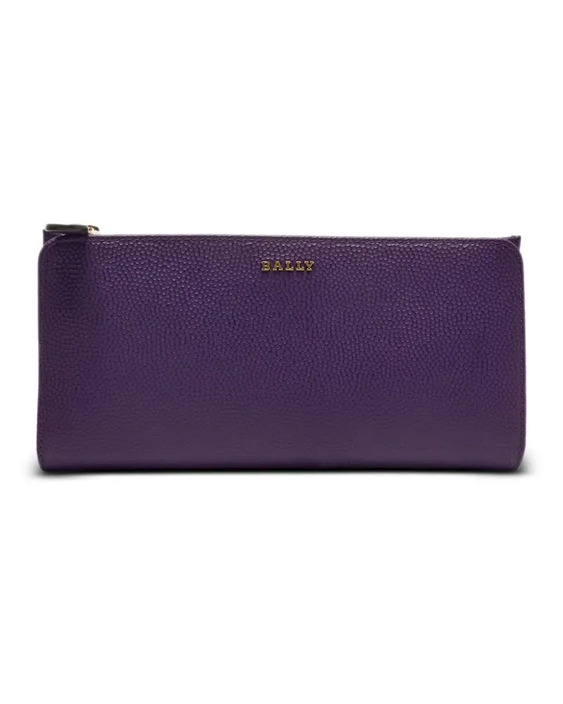 Bally Texturiertes Portemonnaie - Violett Violett
