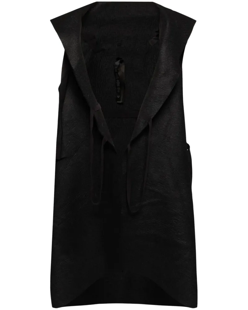 Boris Bidjan Saberi Einreihiger Mantel - Schwarz Schwarz