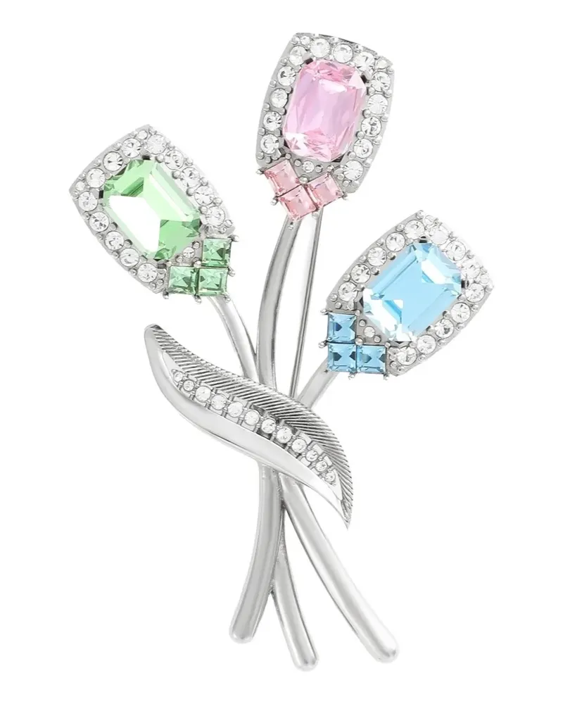 Dolce & Gabbana crystal-embellished brooch - Silber Silber