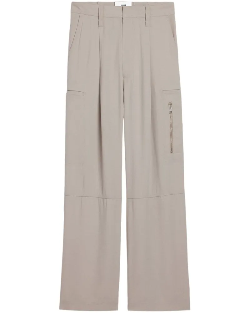 AMI Paris Hose mit geradem Bein - Nude Nude