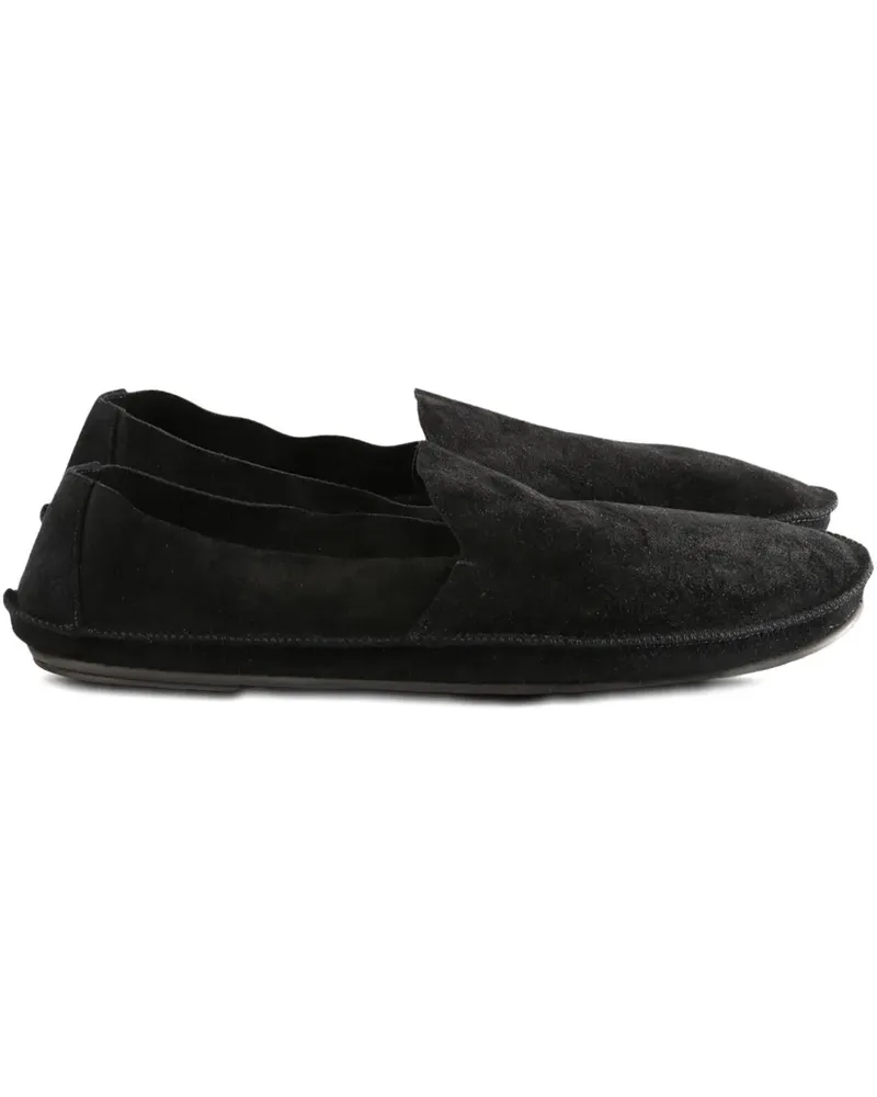 The Row suede leather loafers - Schwarz Schwarz