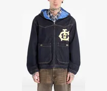 Western Jacke mit Einsätzen - Blau