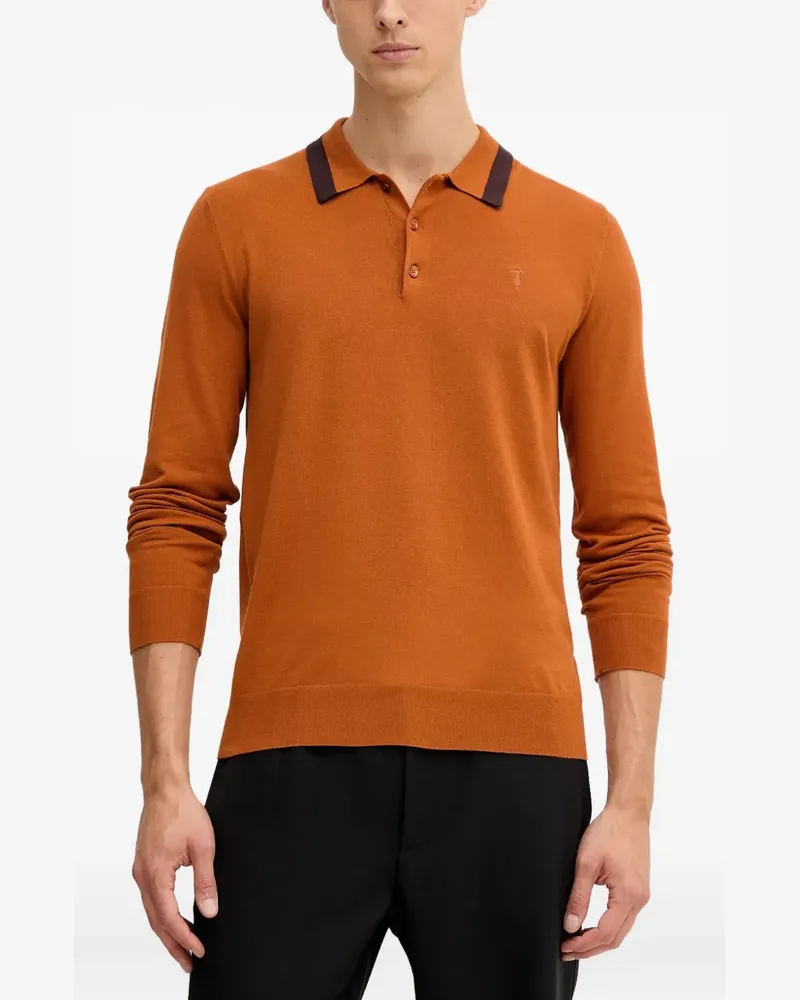 Trussardi Hemd mit Polokragen - Orange Orange