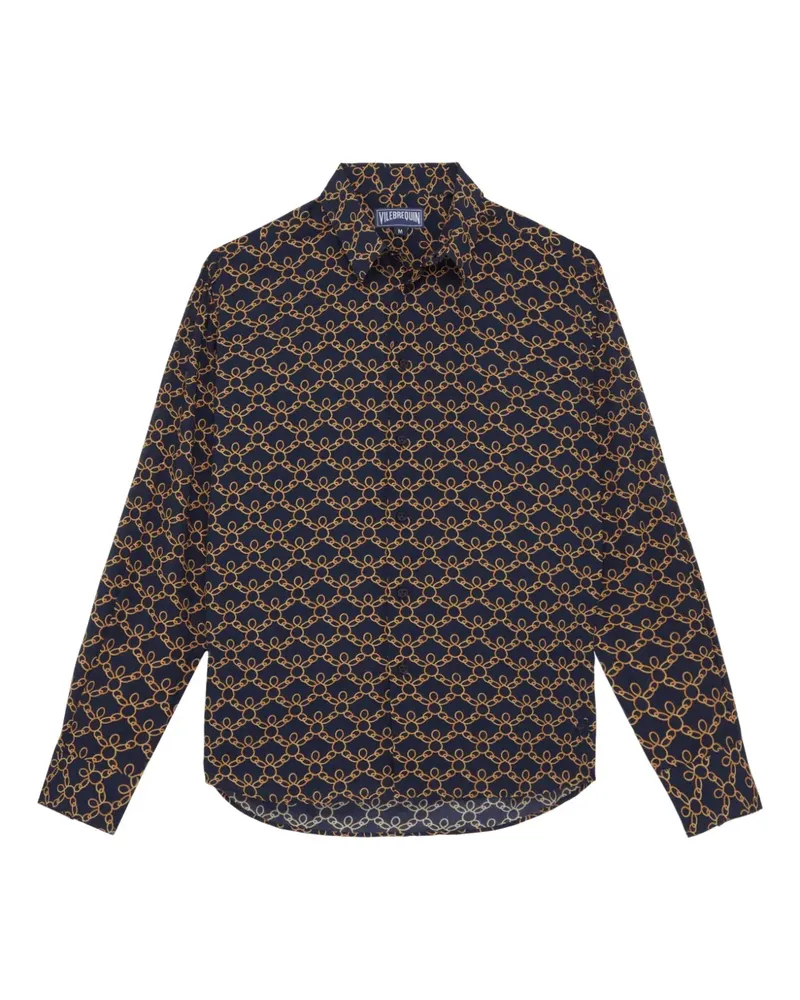 Vilebrequin long-sleeve turtle shirt - Blau Blau