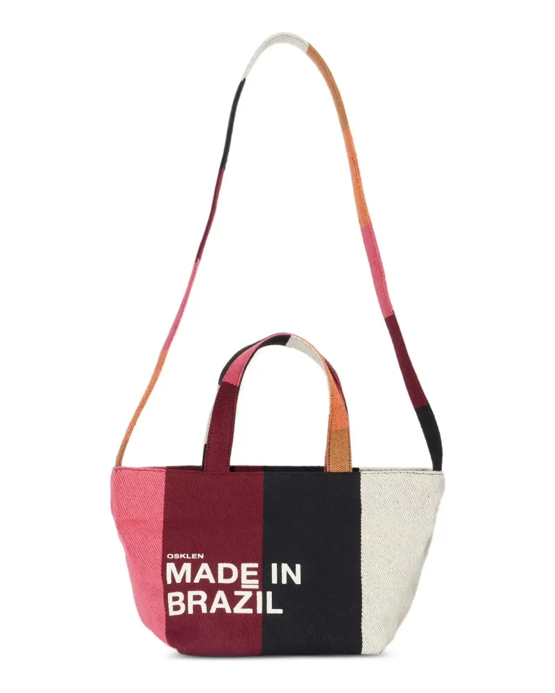 Osklen Gestreifter Shopper - Rot Rot