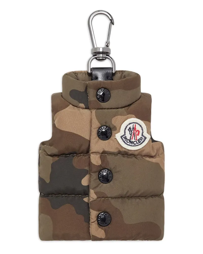 Moncler Schlüsselanhänger mit Camouflage-Steppung - Grün Grün
