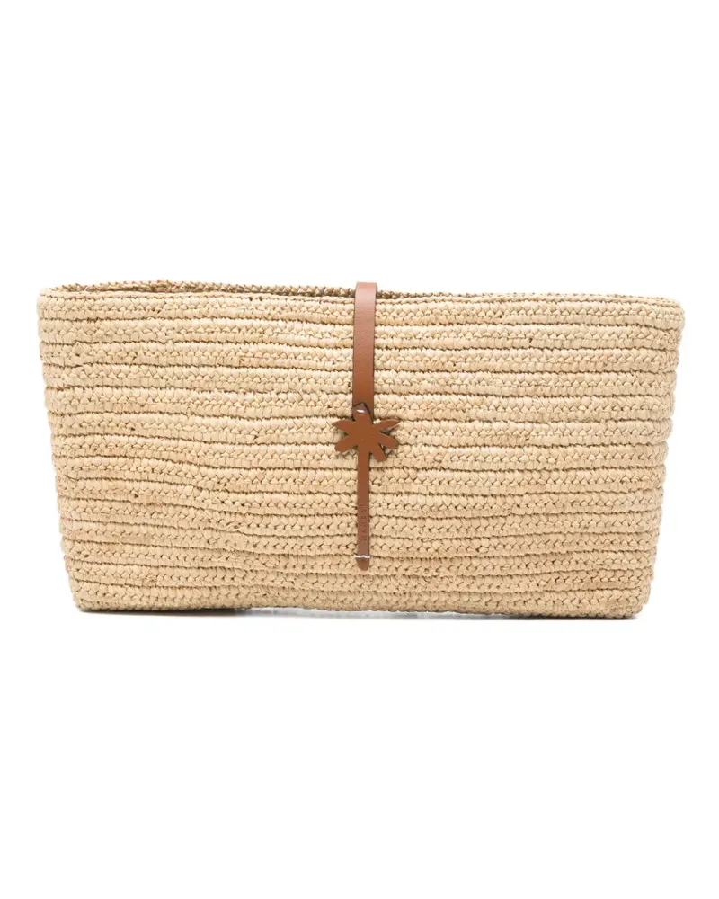 Manebí Kaia palm-tree clutch bag - Nude Nude