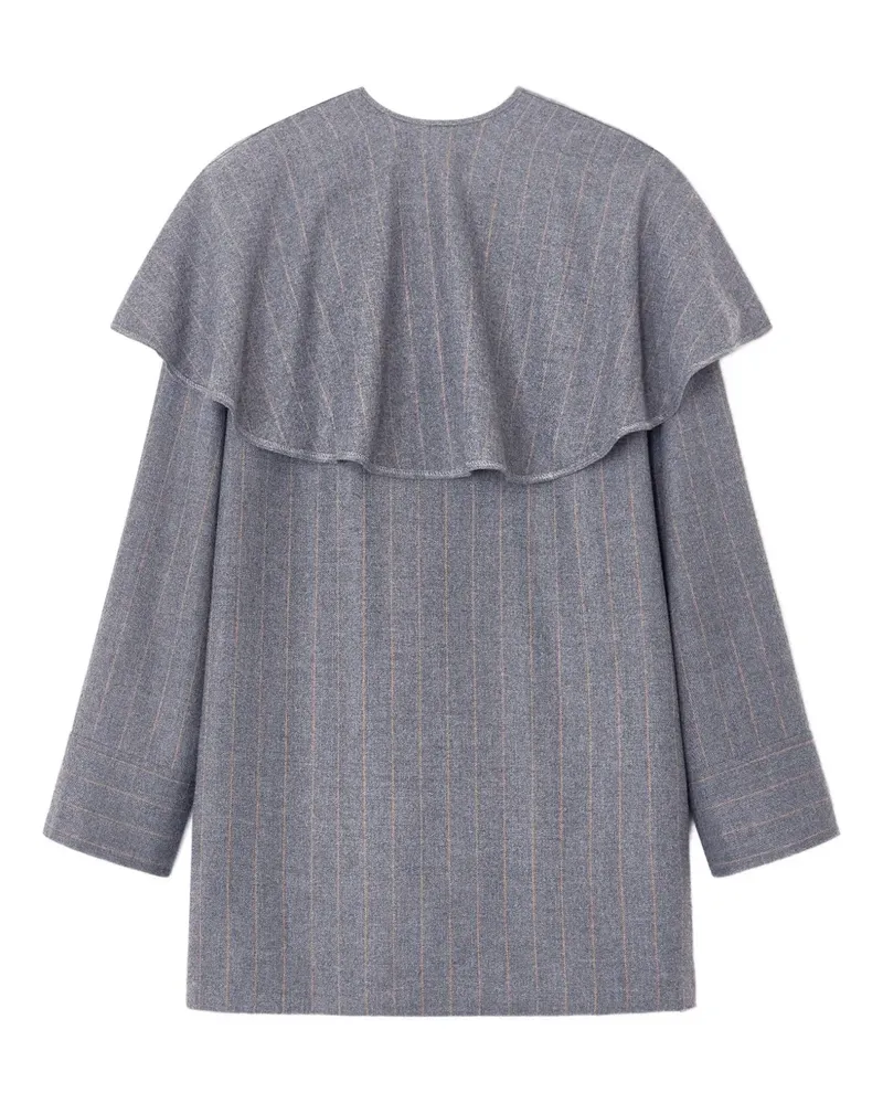 Ganni Kleid mit Nadelstreifen - Grau Grau