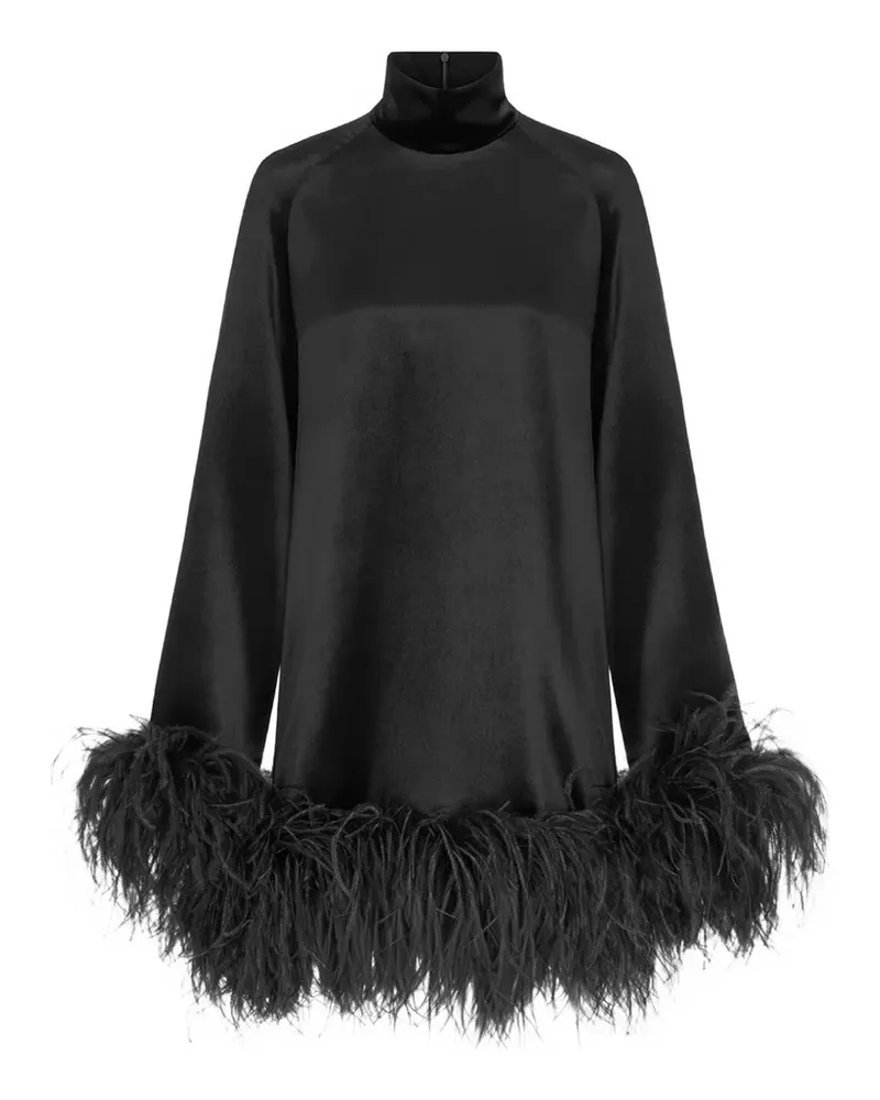 16ARLINGTON Loire Minikleid mit Federn - Schwarz Schwarz