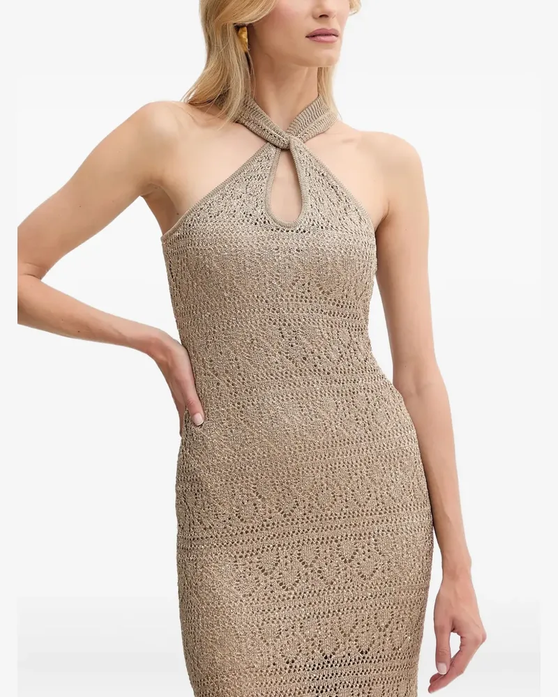 Guess Maxikleid mit Neckholder - Nude Nude