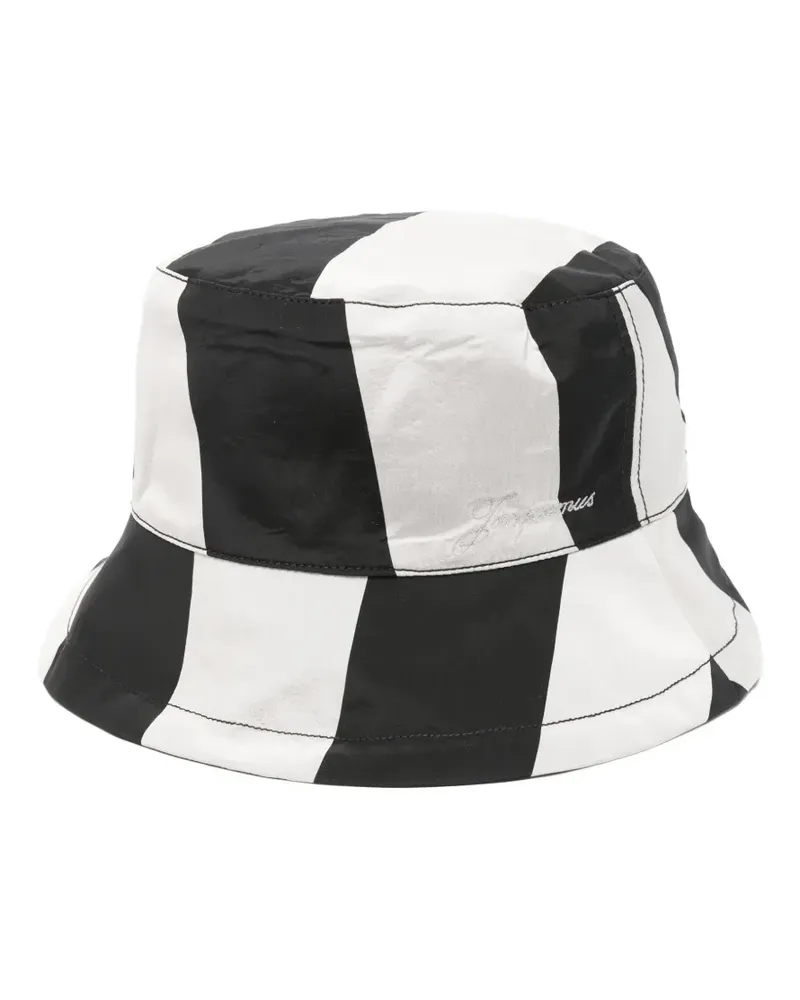 Jacquemus Baluchon Fischerhut mit Print - Schwarz Schwarz
