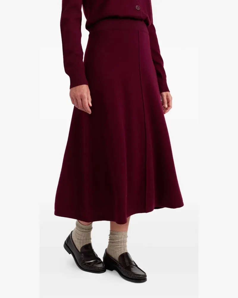 Chinti & Parker cashmere-blend skirt - Rot Rot