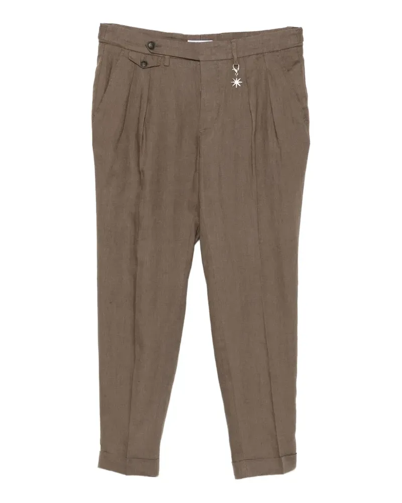 Manuel Ritz pleated trousers - Grün Grün