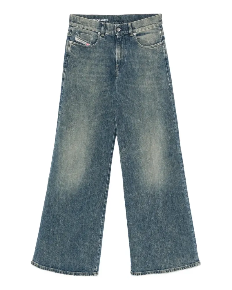 Diesel 1978 D-Akemi Wide-Leg-Jeans - Blau Blau