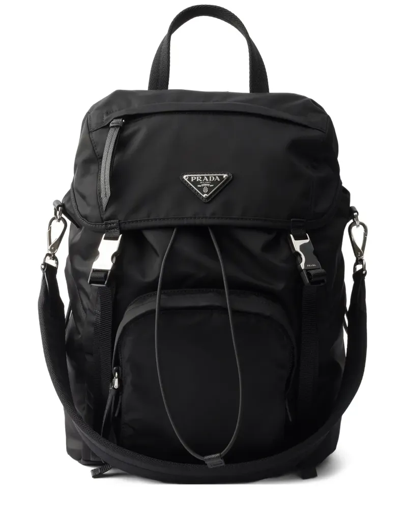 Prada Rucksack mit Reißverschluss - Schwarz Schwarz