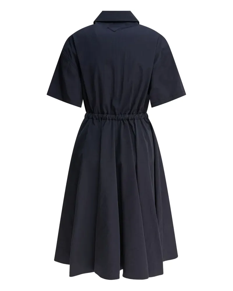 Prada Midikleid mit kurzen Ärmeln - Blau Blau
