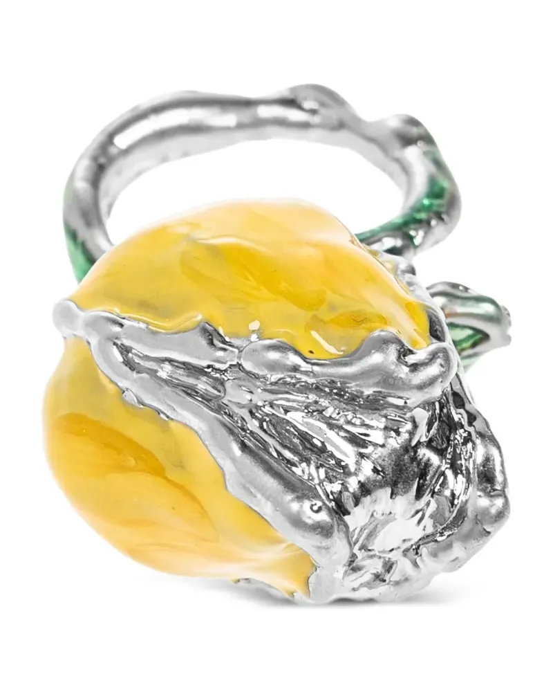 Marni Emaillierter Ring mit Früchten - Gelb Gelb