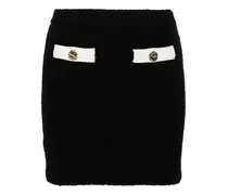 Gestrickter Minirock - Schwarz