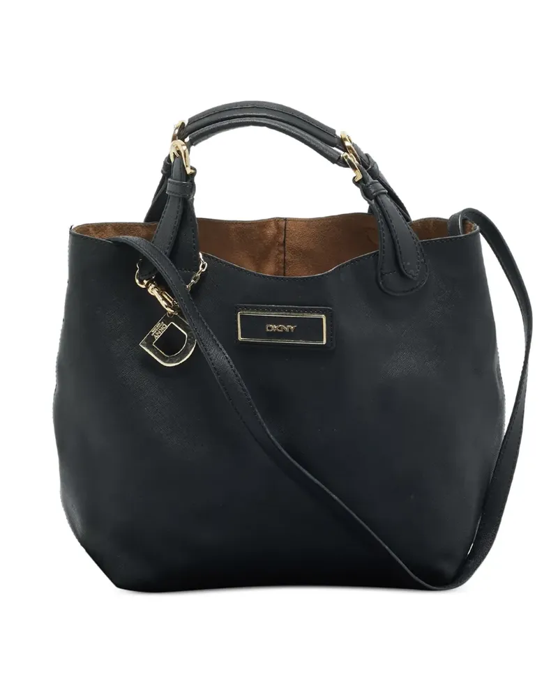 DKNY charm-detail tote bag - Schwarz Schwarz