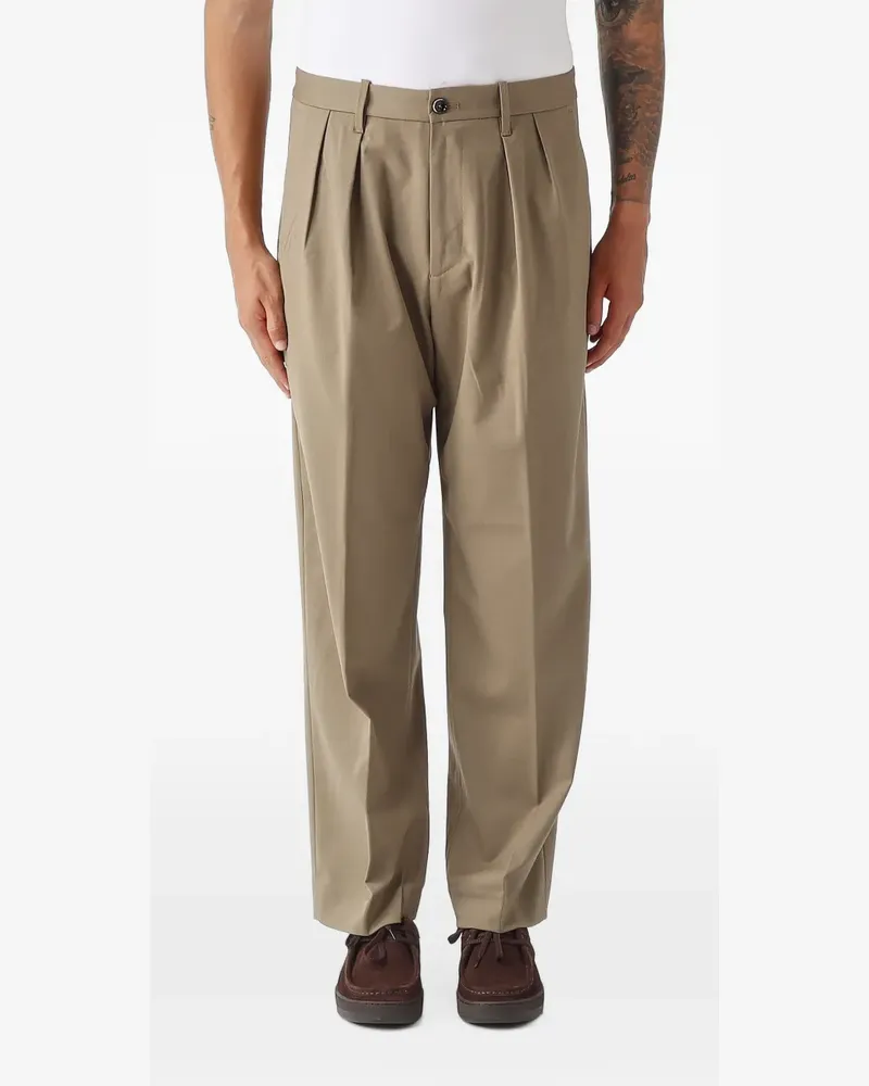 nine:inthe:morning Kai pleated trousers - Braun Braun