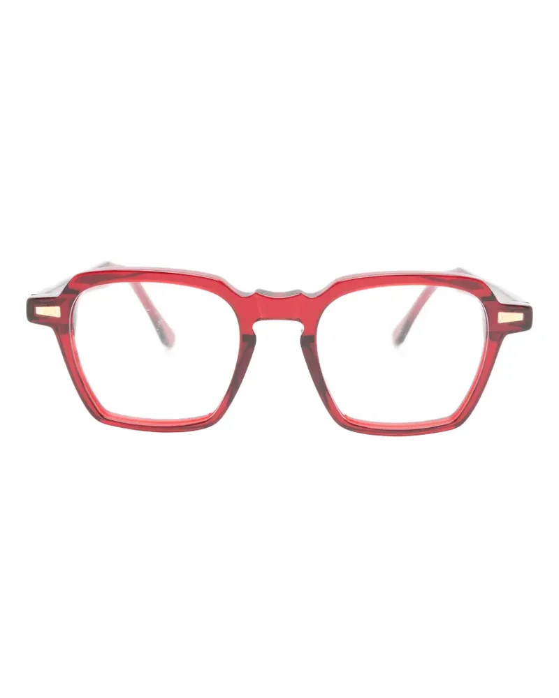 Kyme Elijah geometric-frame glasses - Rot Rot
