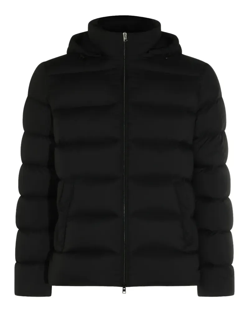 Herno quilted hooded jacket - Schwarz Schwarz