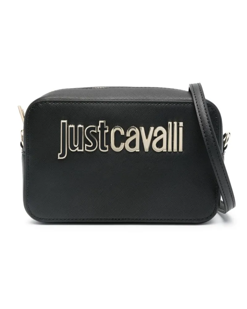 Just Cavalli Umhängetasche mit Logo Schwarz