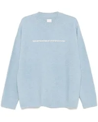 Emporio Armani Pullover mit Logo-Print Blau