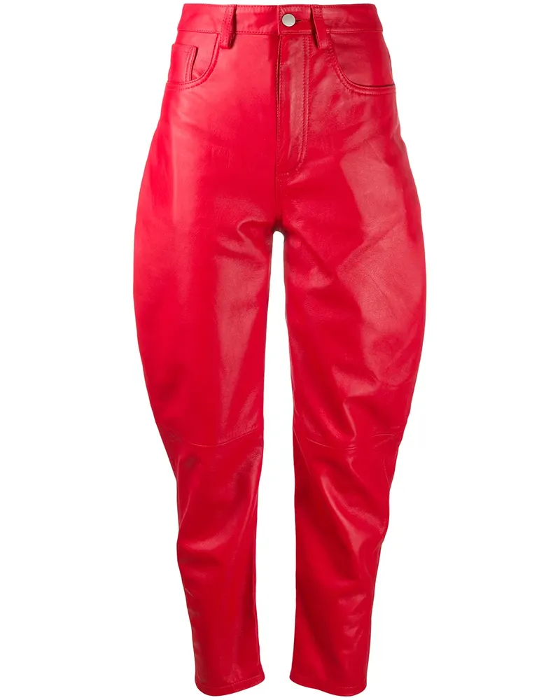 ATTICO Tapered-Hose mit hohem Bund - Rot Rot