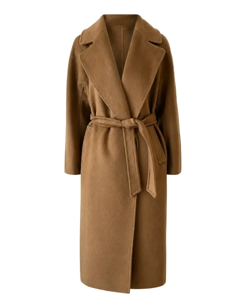 Max Mara belted notch-lapels coat - Braun Braun