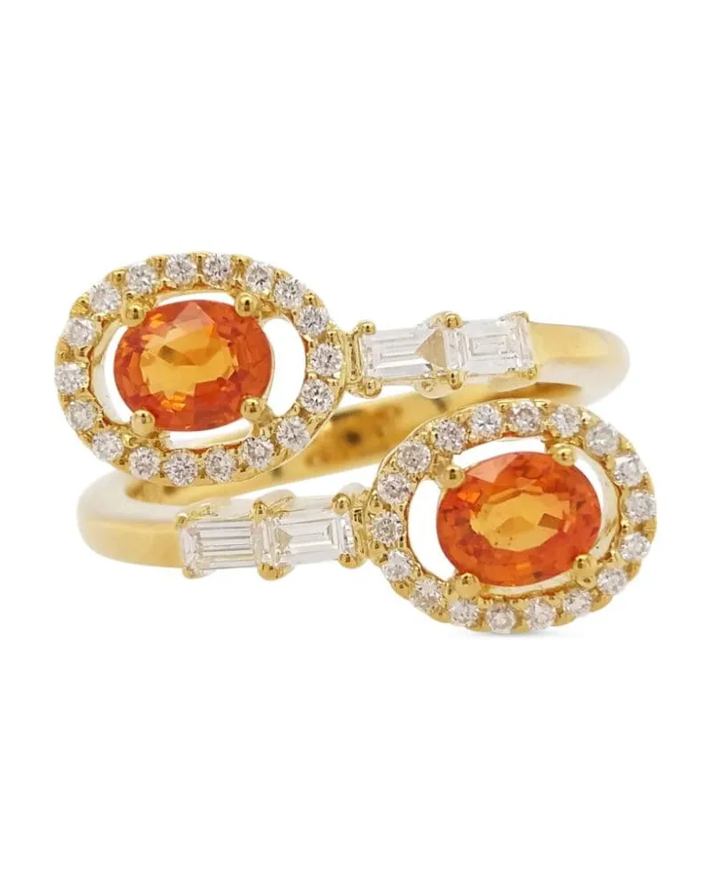 HYT Jewelry 18kt Gelbgoldring mit Saphir und Diamanten Gold