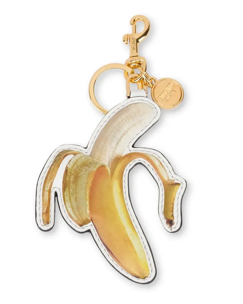 Moschino Schlüsselanhänger mit Banane Gelb