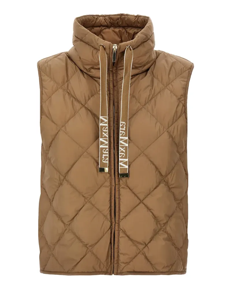 Max Mara diamond-quilted gilet - Braun Braun
