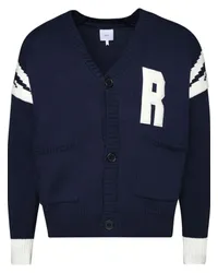 RHUDE Zweifarbiger Lightning Cardigan Blau