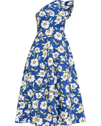 Kate Spade Midikleid mit Blumen-Print Blau