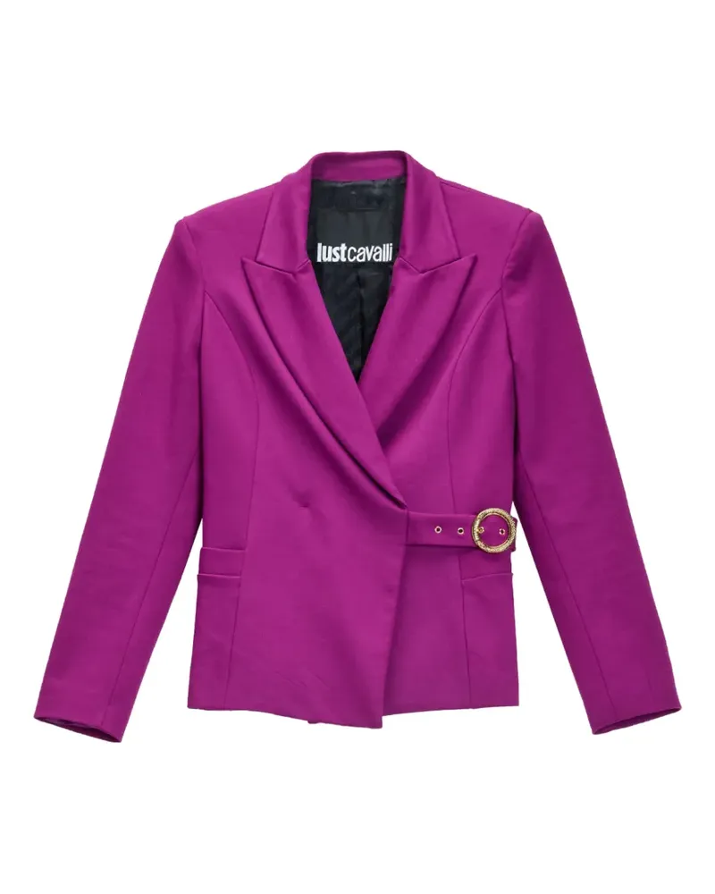 Just Cavalli Jacke mit Schlangendetail und Schnallenverschluss - Violett Violett