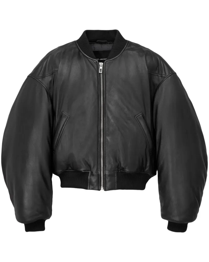 Marc Jacobs Bomberjacke aus Leder - Schwarz Schwarz